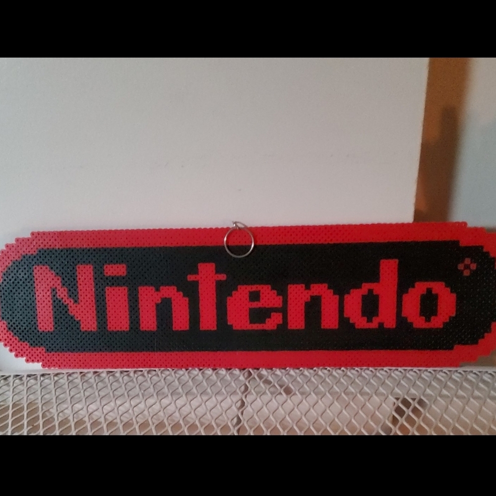 Nintendo Red and Black Console Display